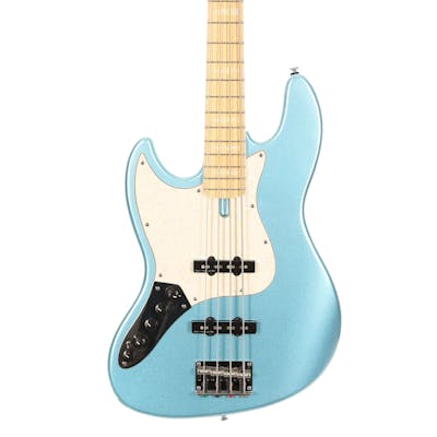 Sire Marcus Miller V7 2nd Generation Swamp Ash Left Handed 4-String Bass Guitar in Lake Placid Blue
